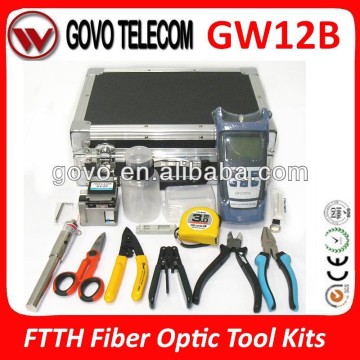 GW12B FTTH Fiber Optic Tool Kit (with Power Meter/ VFL / Fiber Cleaver)