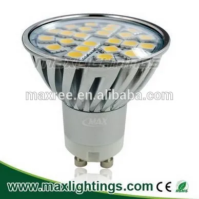 Better heat dissipation GU10 4.5W 85-265V AC spotlights bulb Die-casting aluminium 5050SMD housing led light