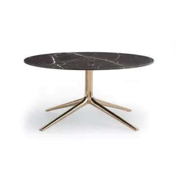 modern marble coffee table with stainless steel