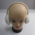 Ladies White Cable Knitted Ear Muff