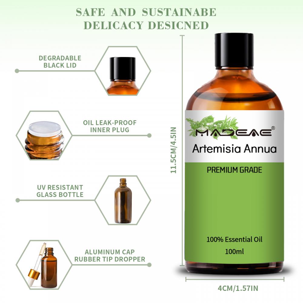 A melhor qualidade de qualidade 100% pura Artemisia Annua Extract Oil