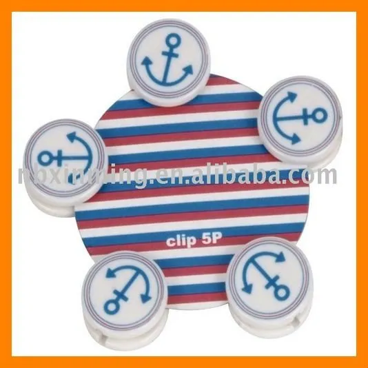cute round plastic paper clip