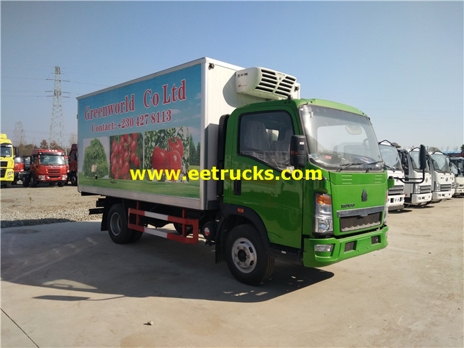 2 Ton Sinotruk HowO jokofu malori madogo