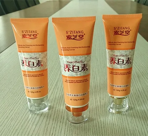 30ml cosmetic packaging tube with metalized cap