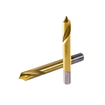 Custom Extended Length HSS Co TiN Spot Drill Bits 100-250mm (3-20mm Diameter)
