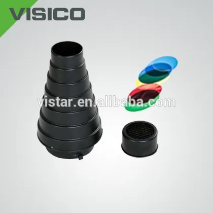 Photography Studio Photo Conical Snoot Light Control Snoot & Honeycomb Bowens Mount for Studio Flash Strobe accesories