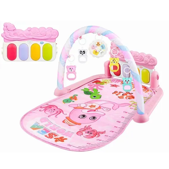 Wholesale Kids' Crawl Piano Gym Floor Carpet: A Multi-functional Baby Play Mat with Musical Toy and Sports Features - 75*57*43cm