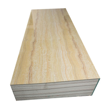 Fogli in PVC in marmo artificiale con rivestimento UV di alta qualità per applicazioni decorative interne