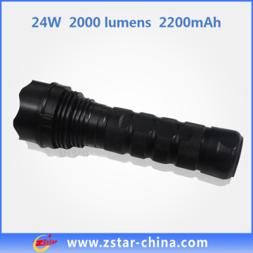 2200mAh 24W Rechargeable Portable HID Torch Light (ZSHT0007)