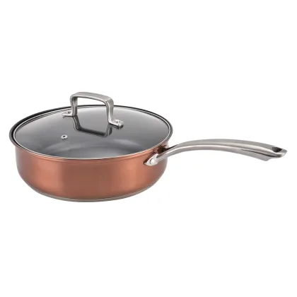 6pcs copper color cookware set baking pans