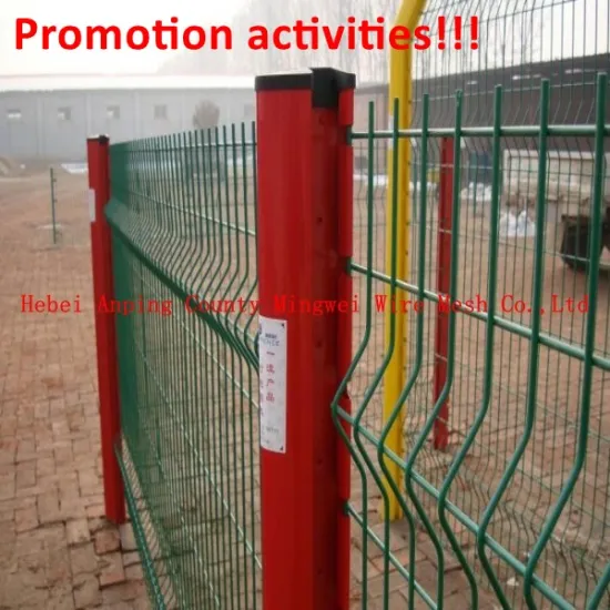 PVC coated Holland welded wire mesh curvy garden fence factory price