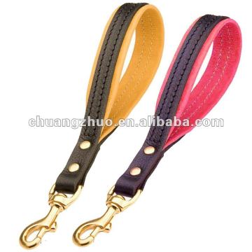 Retractable Short Leather Dog Leash