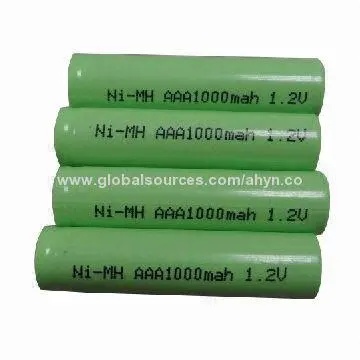 NiMH Rechargeable AAA1000 Batteries, 1.2V for CD Player