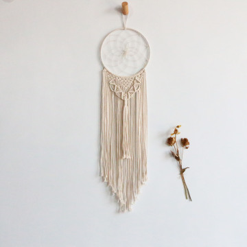 DIY Macrame Wall Wiszący Zestaw: Stwórz bohemijską elegancką koronkową sztukę ścienną