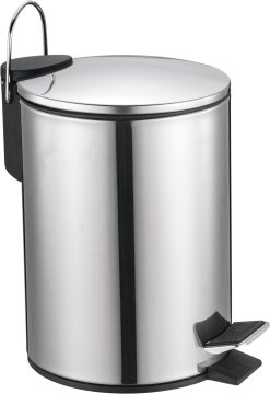 Simple Stainless Steel Trash Bin