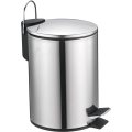 Simple Stainless Steel Trash Bin