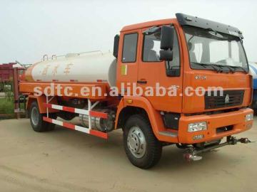 water spraying truck