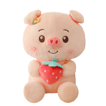 Factory Price 45cm Strawberry Pig Plush Toy