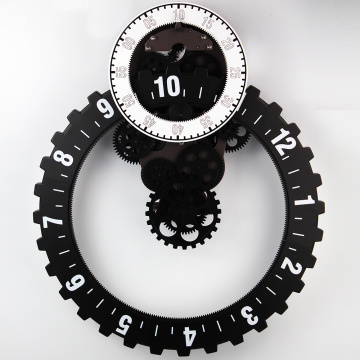 Giant Moving Gear Wall Clock