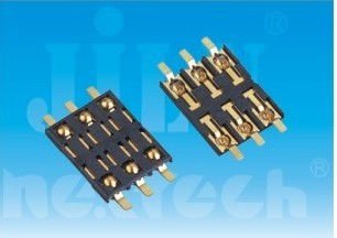 6 pin round socket staight &right angle sim card