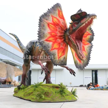 Animatronics Dilophosaurus for Dinosaur Park