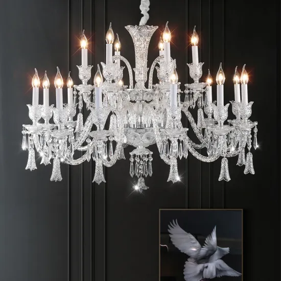 Extra Large Crystal Chandelier Lighting for Hotels, Restaurants, and Villas - 110v-220v Luxury Foyer Light