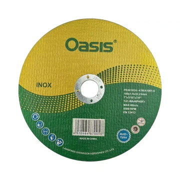 7 Inch 180*1.5*22.23MM Oasis Stainless Steel Cutting Disc for Precision Metal Cutting