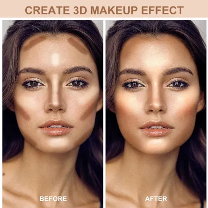 High-Quality Vegan Double-Head Bronzer Contour Highlight Stick: Waterproof Makeup Cosmetics