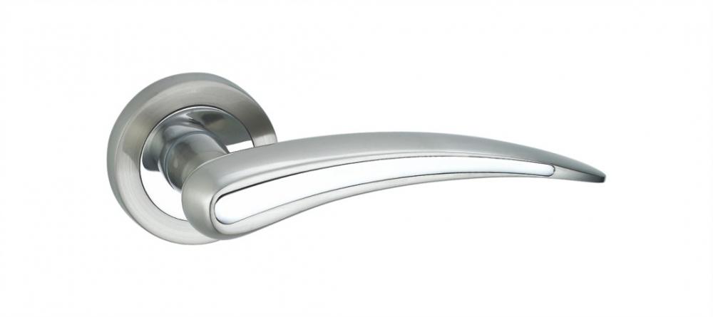 Simple Style Interior Aluminum Door Handle on Rosette