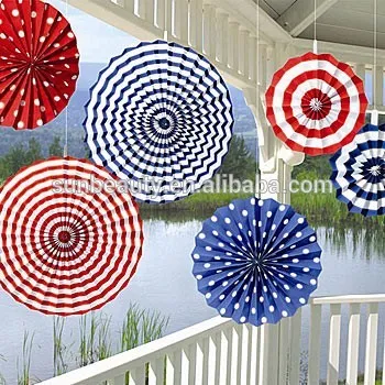 Handmade paper fan craft decorations
