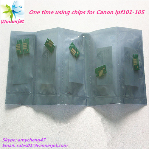 Alibaba China gold supplier FPI 101 disposable chips for Canon ipf 5000 large format inkjet printer