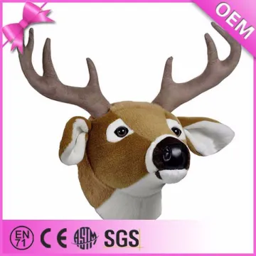 Customize simulation animal plush head plush deer head