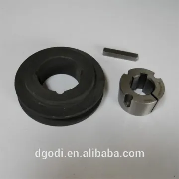 cnc machining steel v pulley with a taper lock bush & keyway