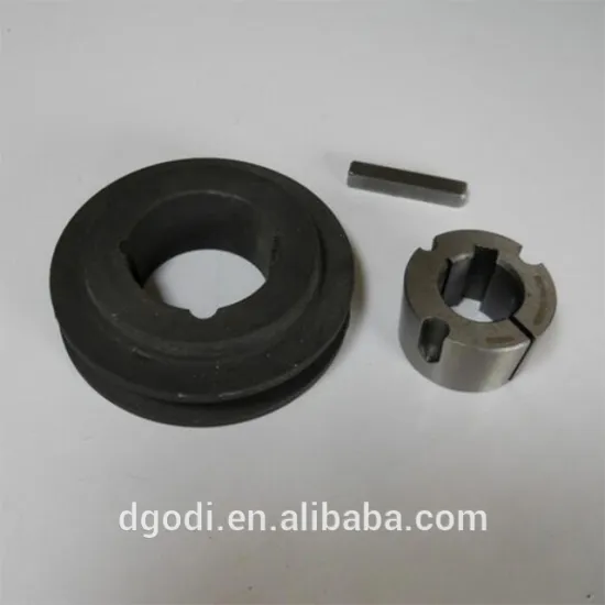 cnc machining steel v pulley with a taper lock bush & keyway