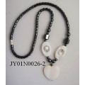 Hematite pearl Shell Necklace