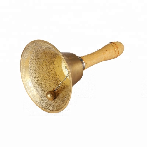 Metal Spinning Copper Products Brass School Bell Hand Metal Hotel School Bell Cow Bell Manufactory