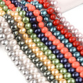 Perles de perle d'eau douce ovales teintes pour fabrication de bijoux