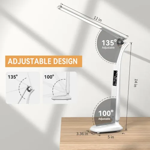 Компактный складной будильник с беспроводной зарядной лампой