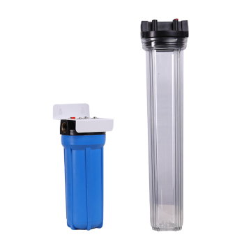 Commercial Clear Housing: 10 Inch to 20 Inch Blue Water Filter Housing