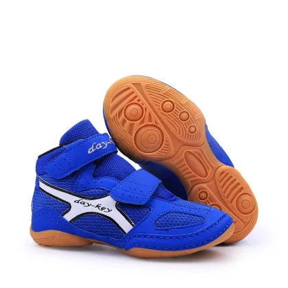 Factory Wholesale High-Quality Breathable Mesh Professional Kids' Boxing & Wrestling Shoes