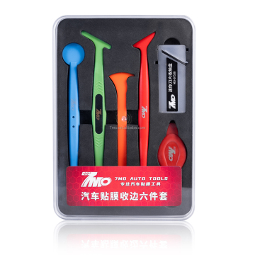 6pcs Car Vinyl Wrap Kit: Flexible Squeegee and Magnets