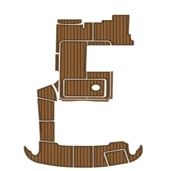2008 Formula 310SS Swim Step Cockpit Boat EVA Faux Foam Teak Deck Floor Pad