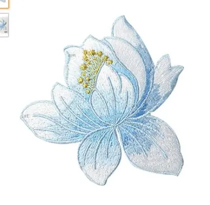 Cute Lotus Applique Clothing Embroidery Patches
