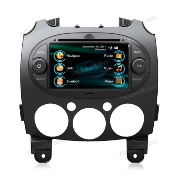 7 Inch TFT LCD Touch Screen Car DVD GPS Navigation System for Mazda 2 with Bluetooth+Radio+iPod+Video