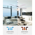 White color modern style ceiling fan with bulbs