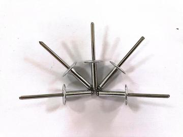 Aluminium/Stainless steel blind rivets with large flange