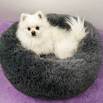 Round long South Korean plush  pet nest