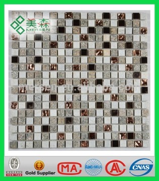 AS021 Hot fashion stone mix glass mosaic tiles grey
