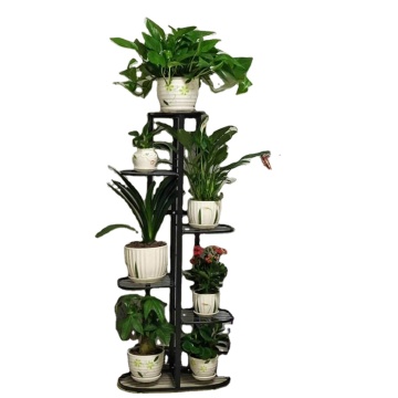 Metal 6-Tier 7-Pot Potted Plant Stand: A Multi-Functional Flower Pot Holder and Shelf Planter Rack for Enhanced Storage