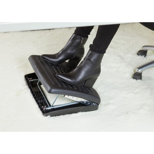 Office height angle adjustable plastic floding portable plastic massage Footrest foot rest